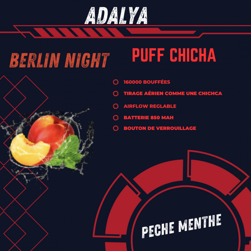 elfbar nachfüll pod läuft aus PUFF Adalya 16K: la puff chicha! main image 0