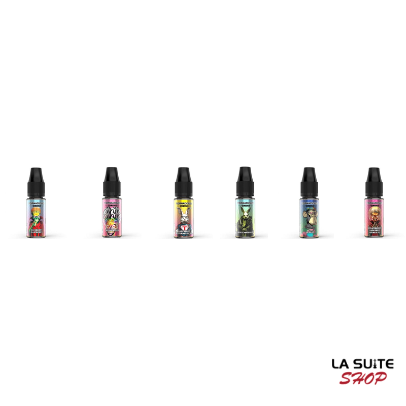 E-liquide Tornadoliq 10 ml – Sels de nicotine – Saveurs Puff pour cigarette électronique et puff rechargeable