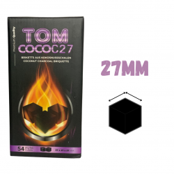 Charbon naturel Tom Cococha Gold I Boite de 9 cubes de charbon chicha